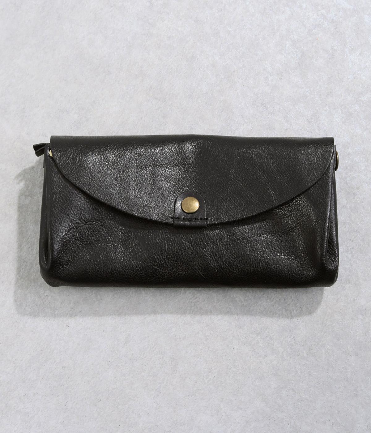 コルドアコーディオンロングウォレット(ブラック-F)