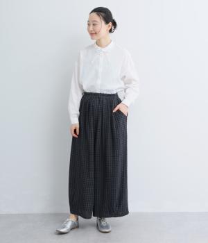 シャーリングワイドサルエルパンツ｜conges payes ADIEU TRISTESSE