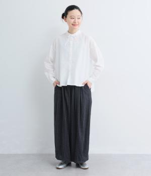 シャーリングワイドサルエルパンツ｜conges payes ADIEU TRISTESSE