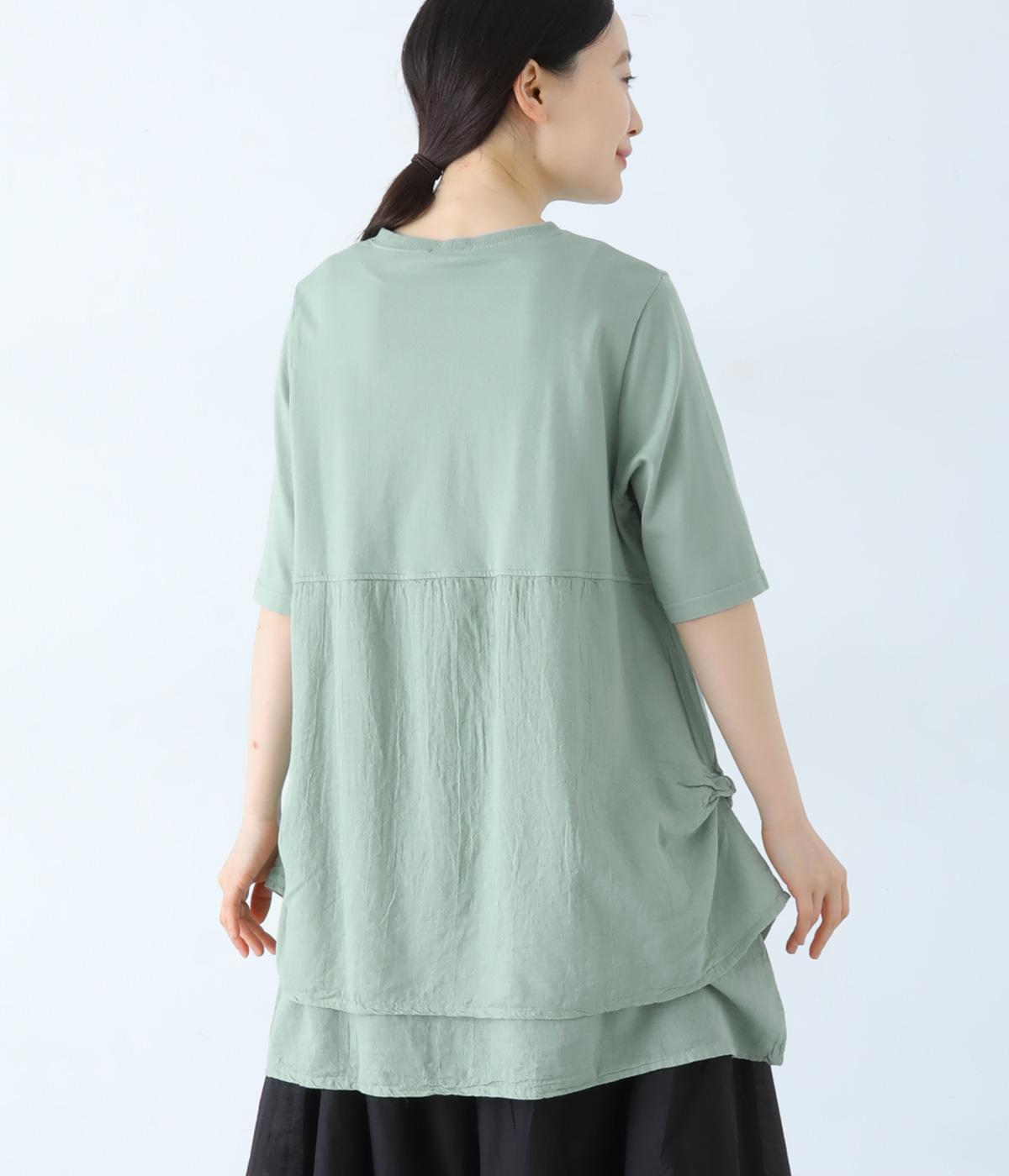 天竺切替シングルガーゼチュニック｜kinako（キナコ）の商品詳細