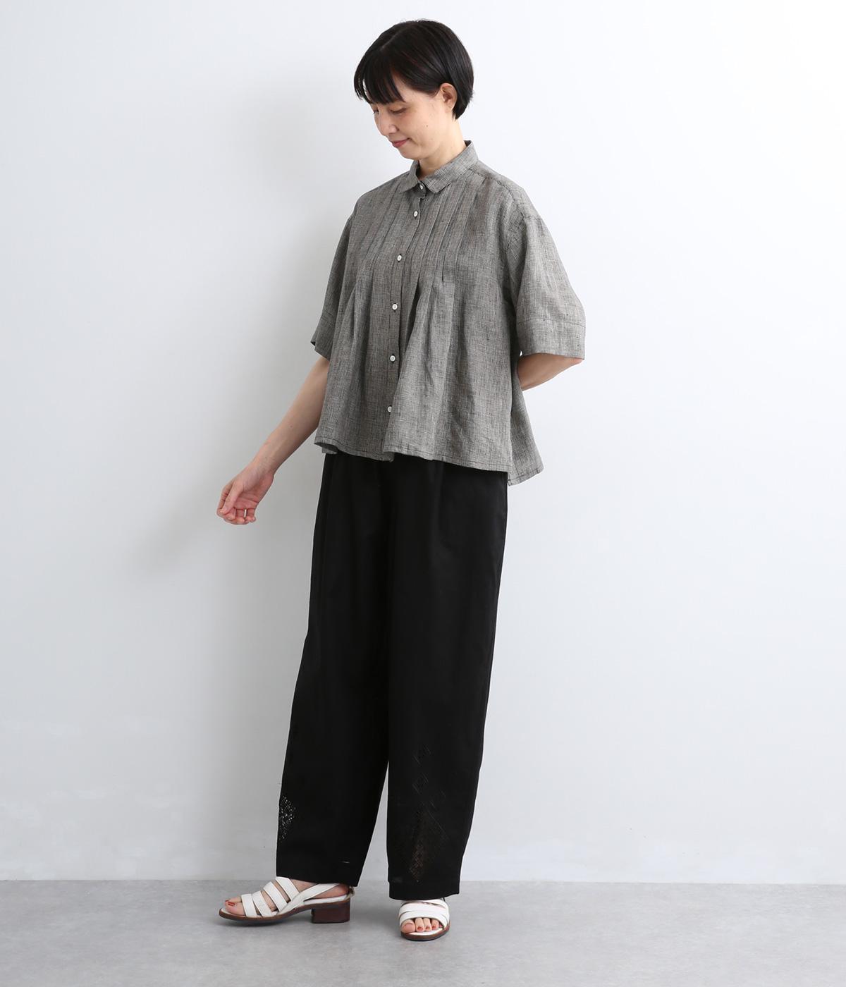 リネンフロントタックシャツブラウス｜LOISIR（ロワズィール）の商品詳細
