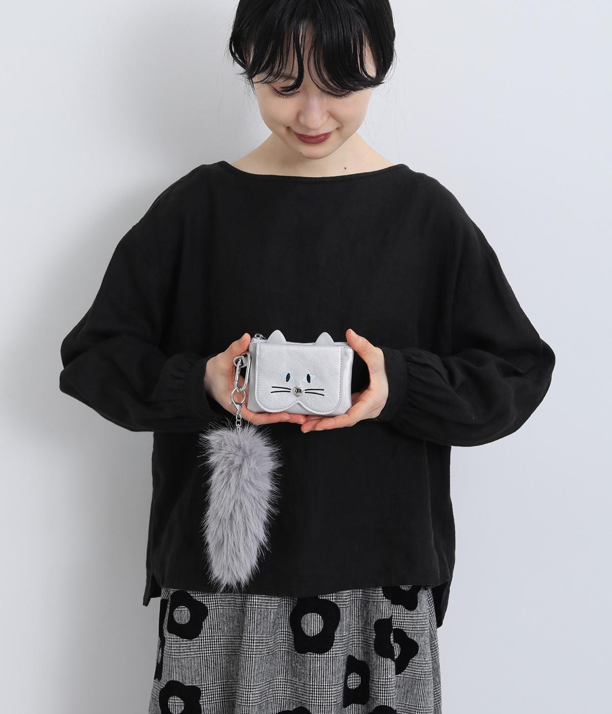 しっぽチャーム付ねこモチーフミニウォレット｜cache cache
