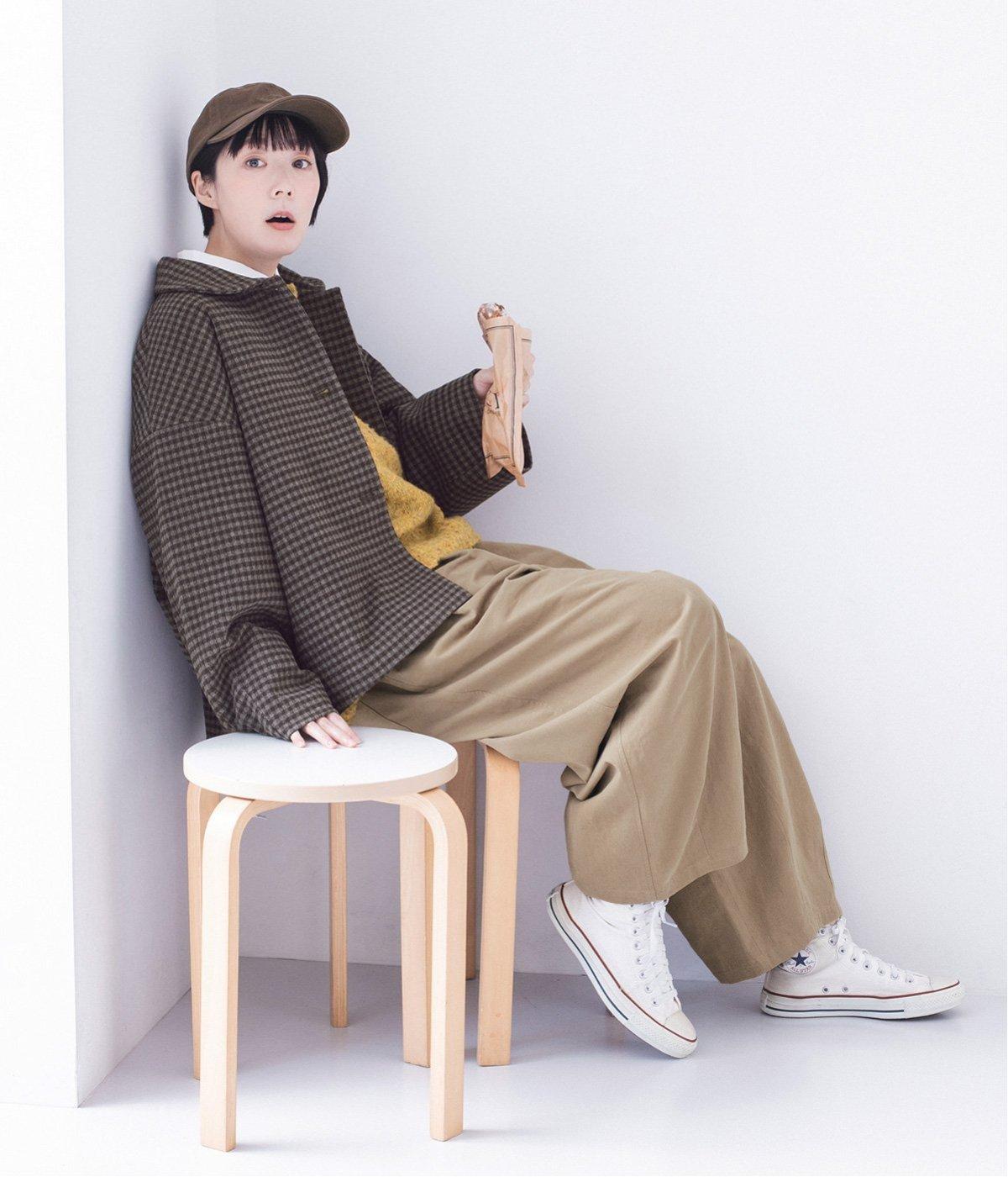 ギンガムチェック中綿ジャケット｜&yarn（アンドヤーン）の商品詳細