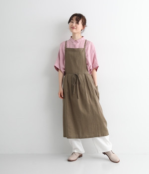 平織りリネンウエストタックエプロン｜kuraline（クラリネ）の商品詳細