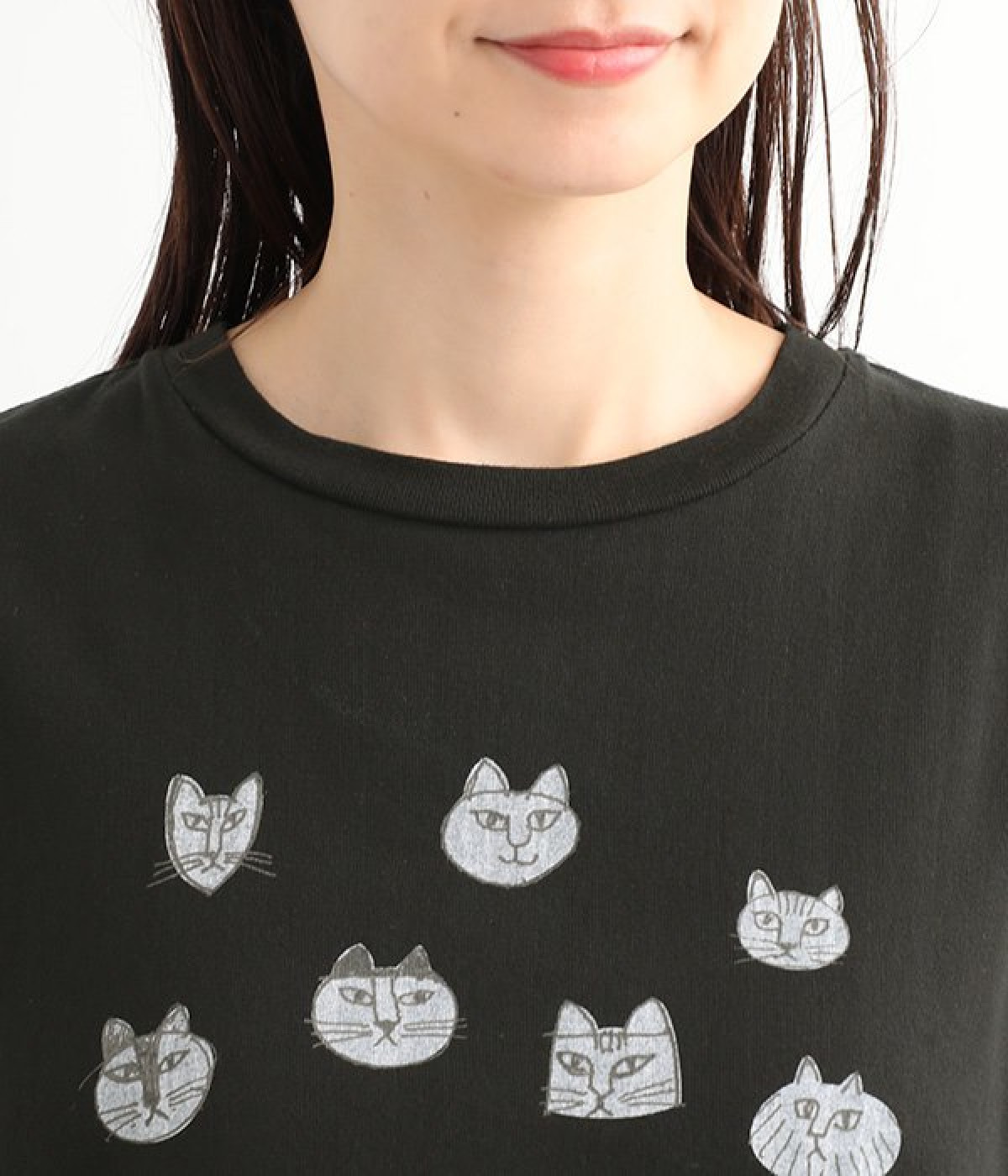 LISA LARSONコラボ ねこのかおプリントTシャツ｜BIWACOTTON（ビワ