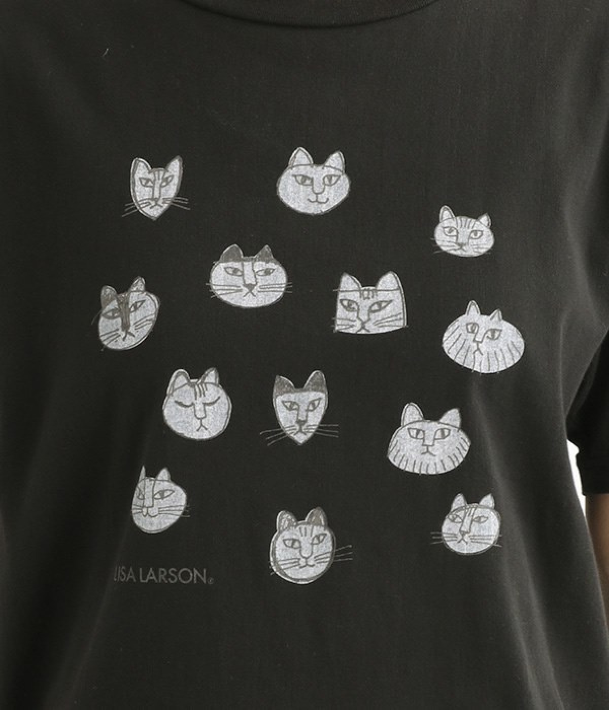 LISA LARSONコラボ ねこのかおプリントTシャツ｜BIWACOTTON（ビワ
