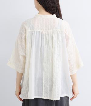 コットン柄縦切替シャツ｜COLORK（カラック）の商品詳細