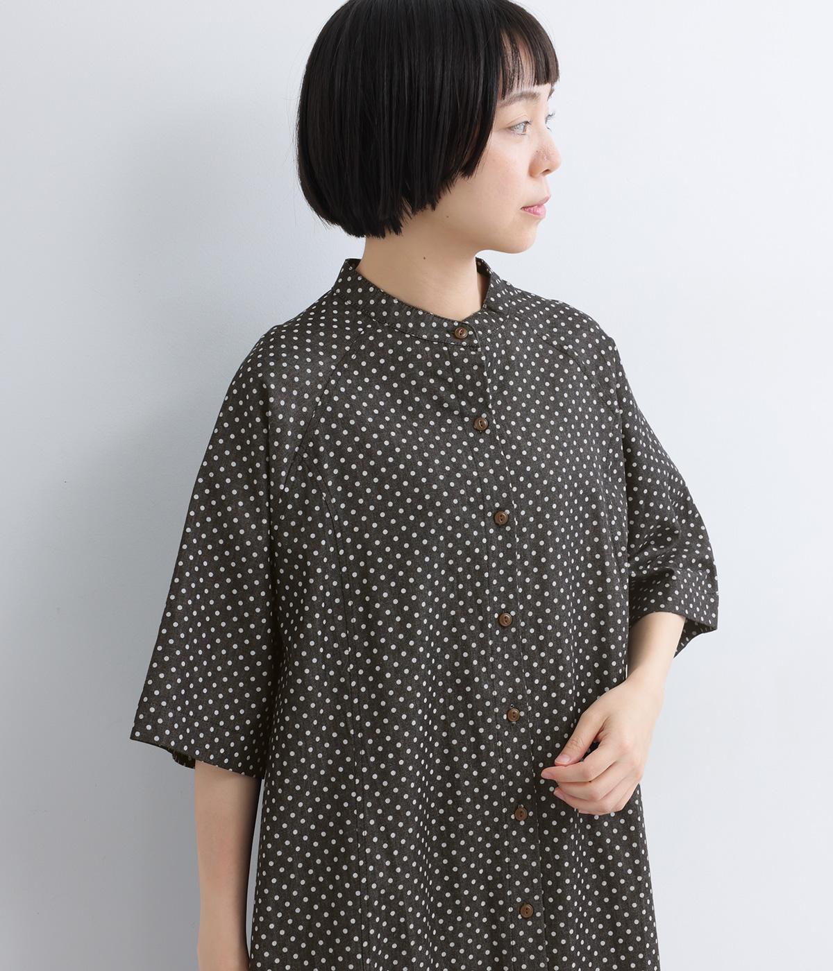 コットンシャンブレードットゆったりワンピース｜COLORK（カラック）の