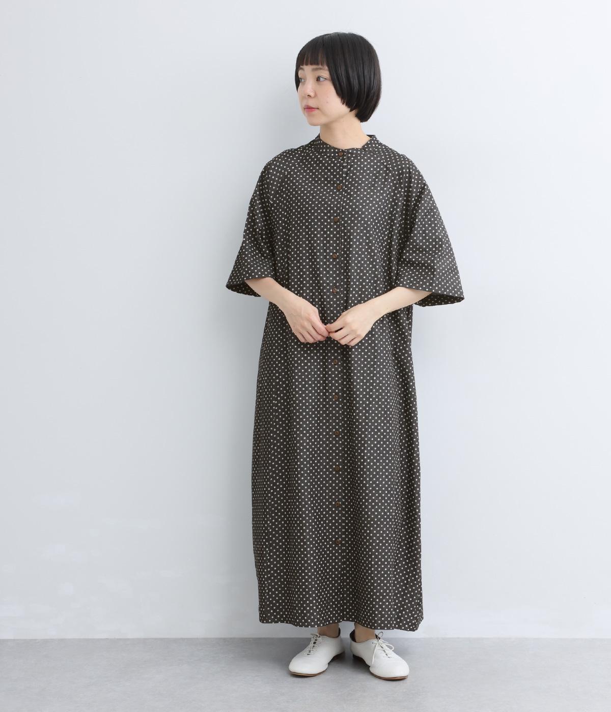 コットンシャンブレードットゆったりワンピース｜COLORK（カラック）の