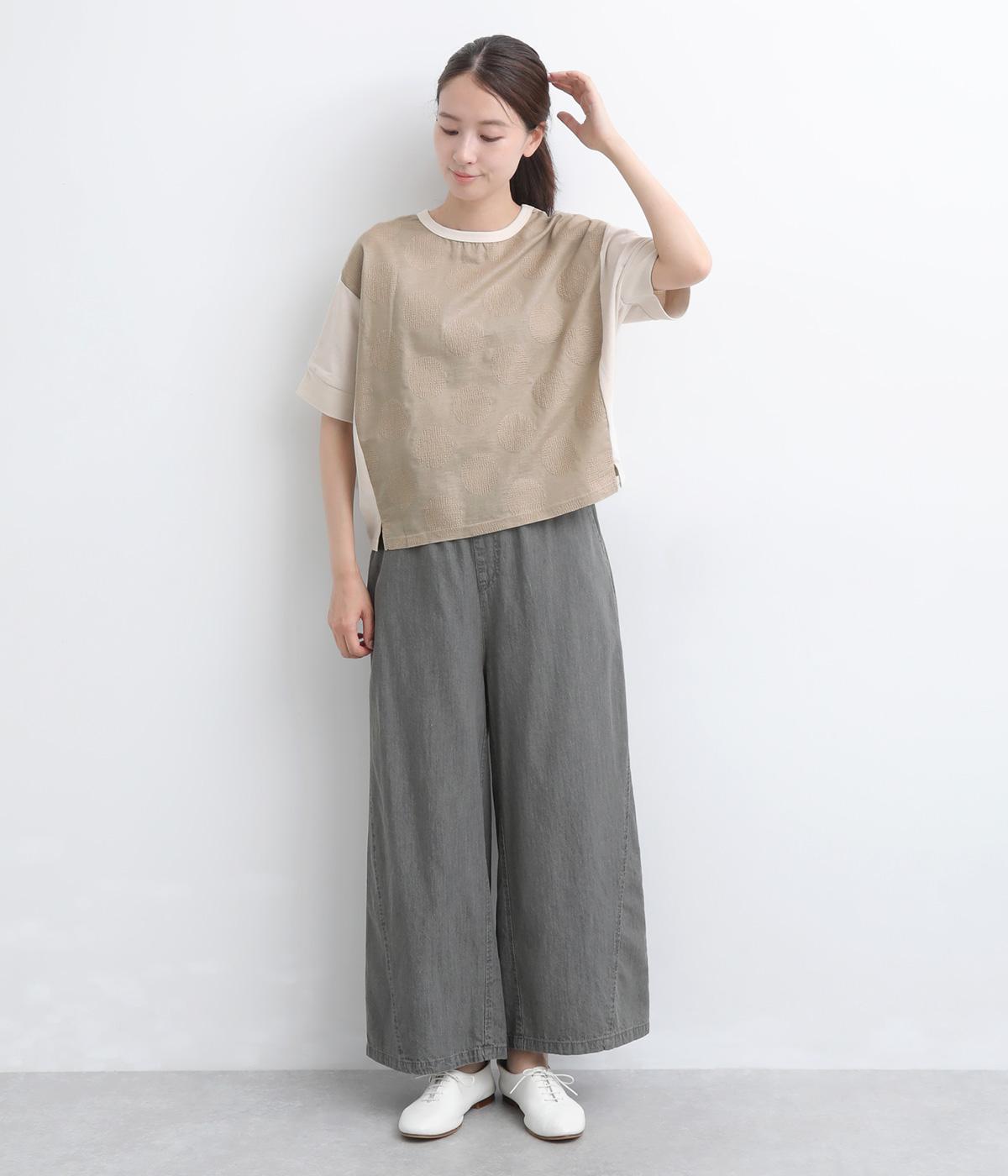 ラフィ天竺異素材コンビ ドルマンTシャツ｜kermu（ケルム）の商品詳細