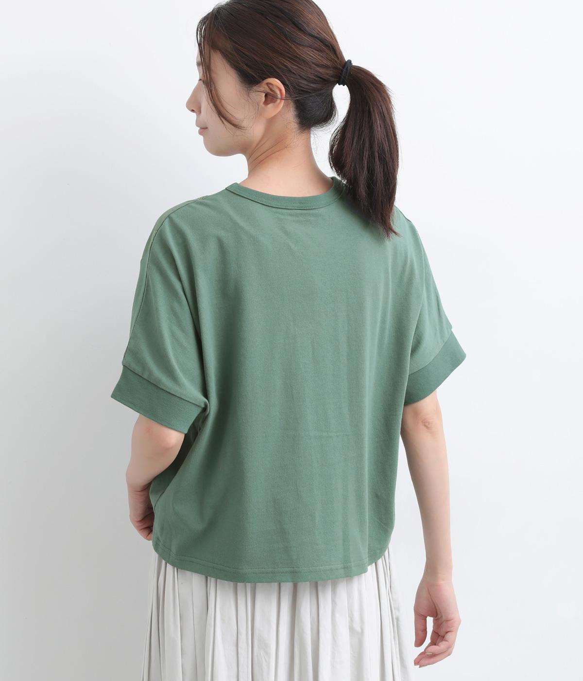 ラフィ天竺異素材コンビ ドルマンTシャツ｜kermu（ケルム）の商品詳細