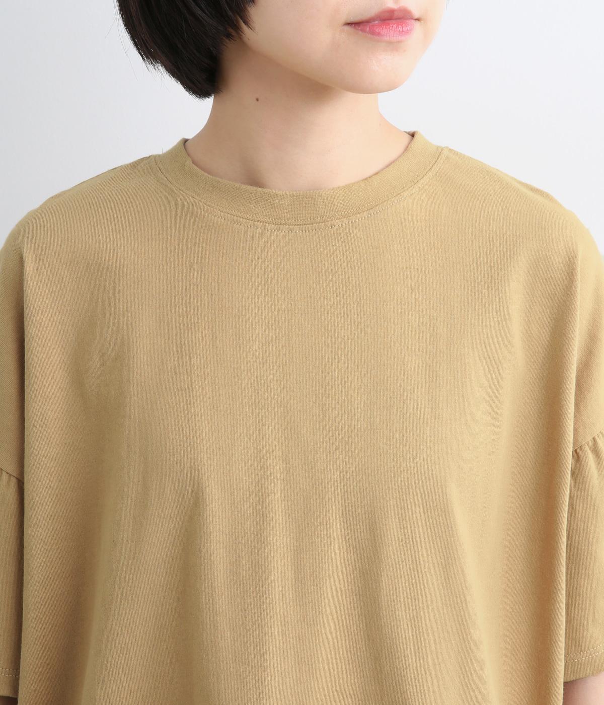 ラフィ天竺 ギャザースリーブTシャツ｜kermu（ケルム）の商品詳細