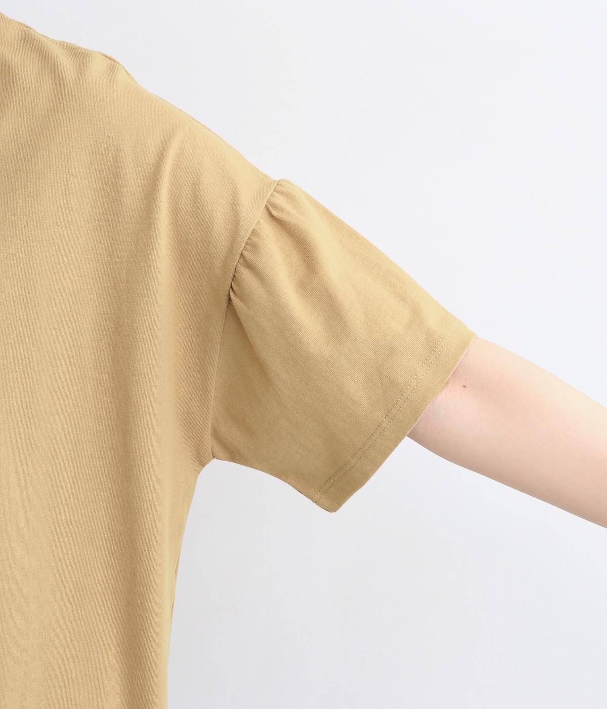 ラフィ天竺 ギャザースリーブTシャツ｜kermu（ケルム）の商品詳細
