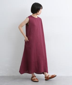 美品 クリステンセン Kristensen リネン ノースリーブ ワンピース セルロースリネン ノースリーブワンピース｜Crea delice（クレアデリス