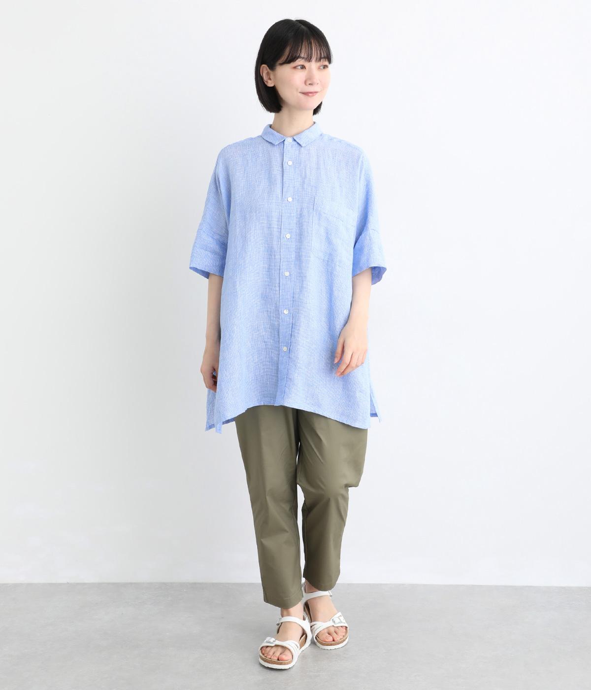 リネンチェックワイドシャツチュニック｜HEAVENLY（ヘブンリー）の商品詳細