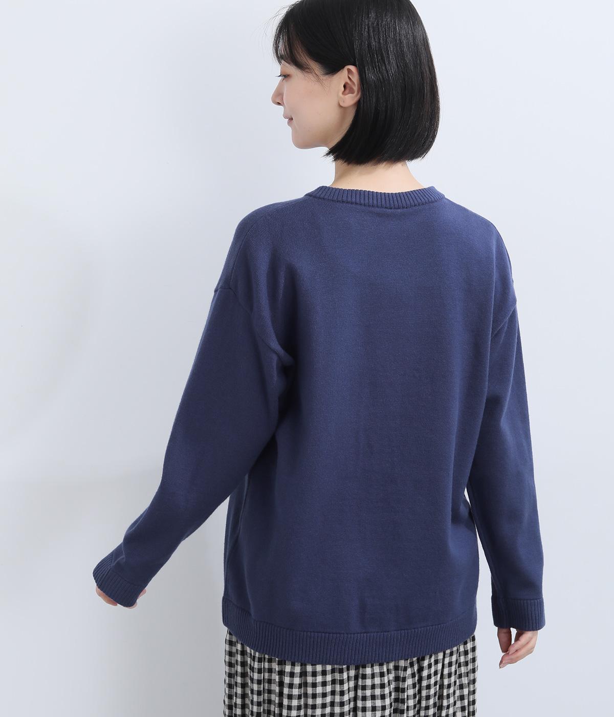 ふくもちニット 花手刺繍カーディガン｜Emago（イマゴ）の商品詳細