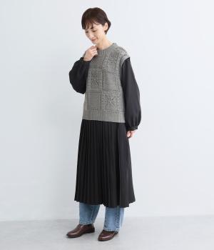 leinwände パッチワークベスト新品　完売ブラック パッチワークベスト｜refined works（リファインドワークス）の商品詳細