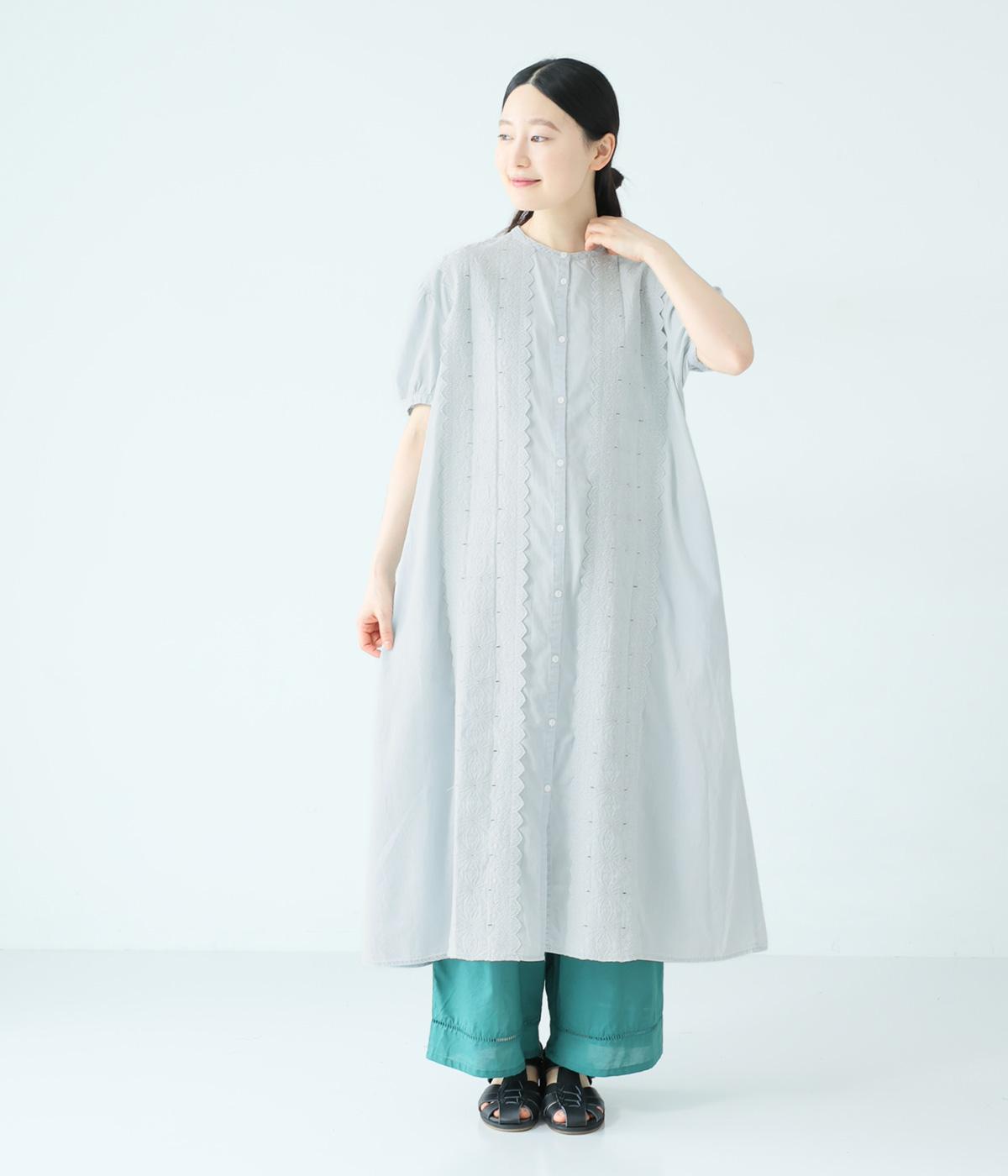 デニムスカラップ刺繍ワンピース｜fu_dueka::（エーカ）の商品詳細