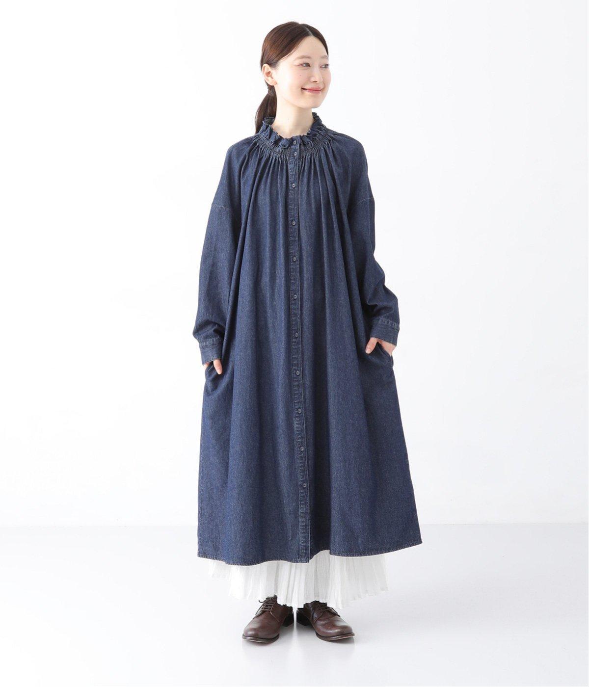 別注｜フリルカラーデニムワンピース｜LUPILIEN by natulan（ルピ