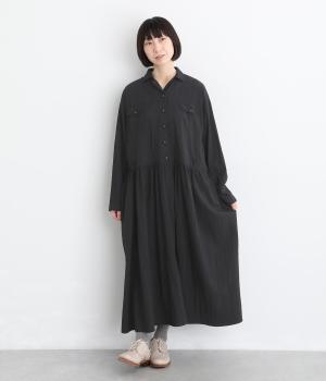 キャピタル KAPITAL コットンリネン シャツワンピース 千層衣ローブ 羽織 かぶりシャツワンピース｜corail（コライユ）の商品詳細