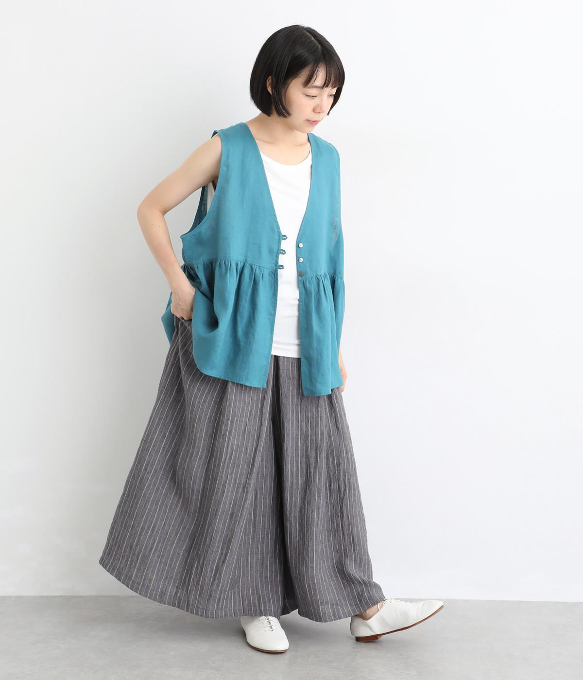 リネンストライプ ワイドパンツ｜GIPSYBLUE（ジプシーブルー）の商品詳細