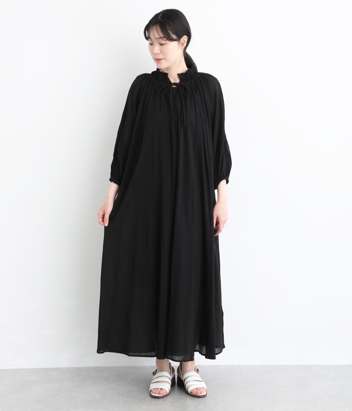 60sコットンクレープネックギャザーワンピース｜HUNCH（ハンチ）の商品詳細