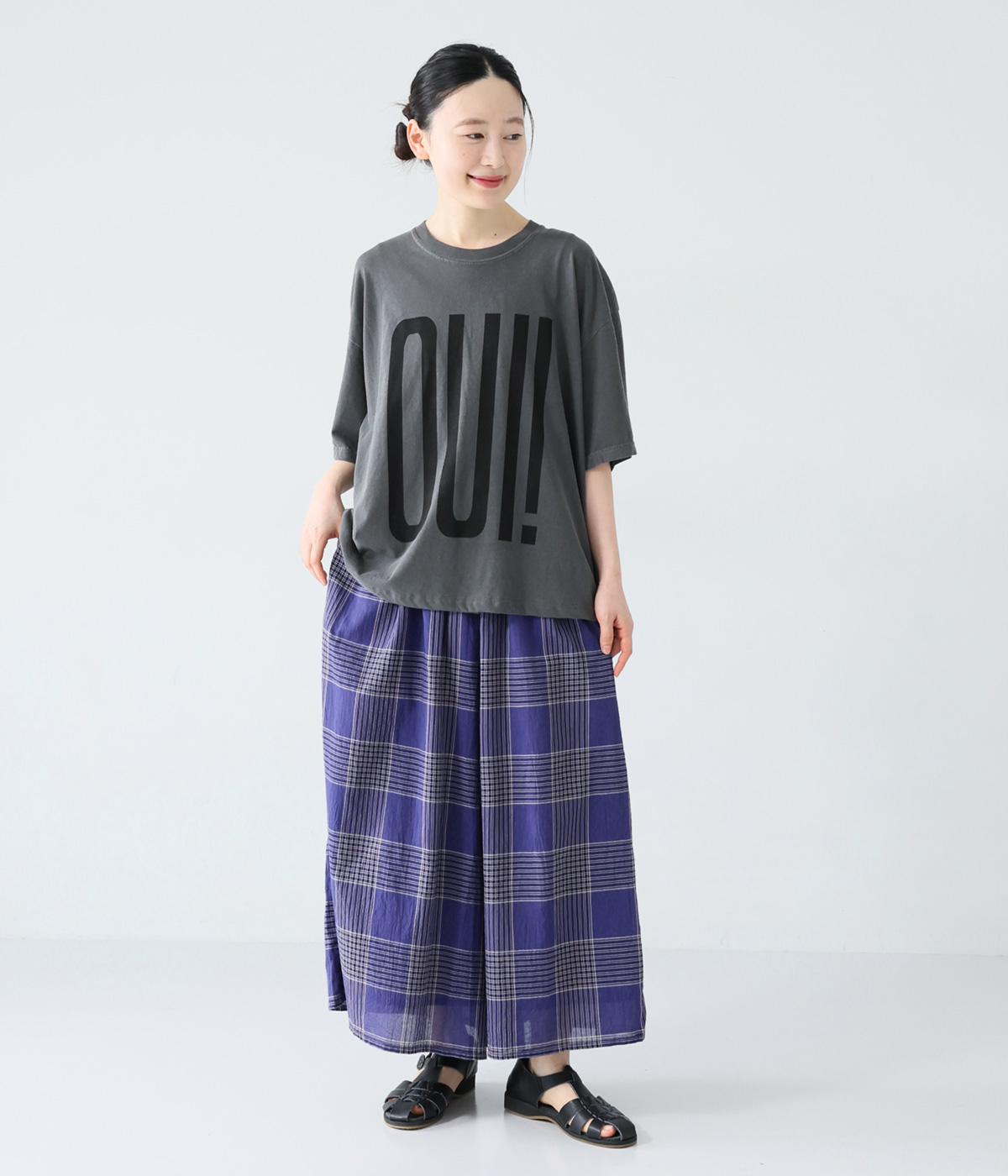 6月下旬発売予定】ワッシャーチェック ワイドパンツ｜ichi（イチ）の