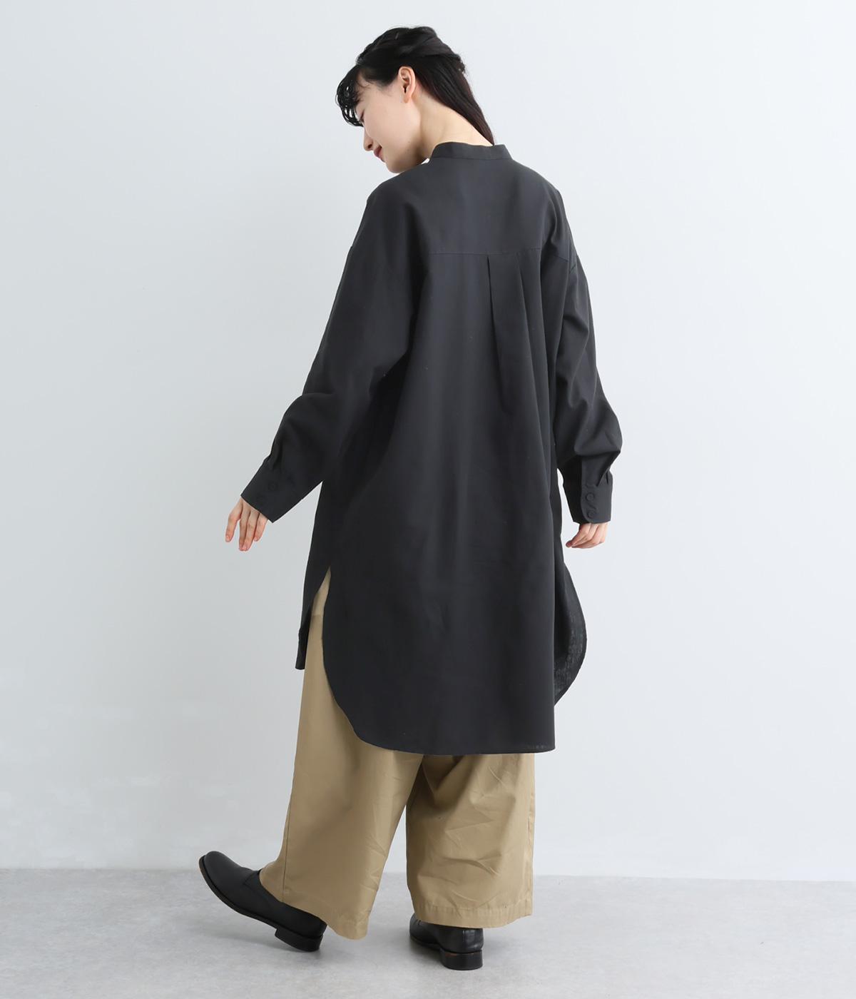 コットンリネンピンタックシャツワンピース｜blue willow（ブルー
