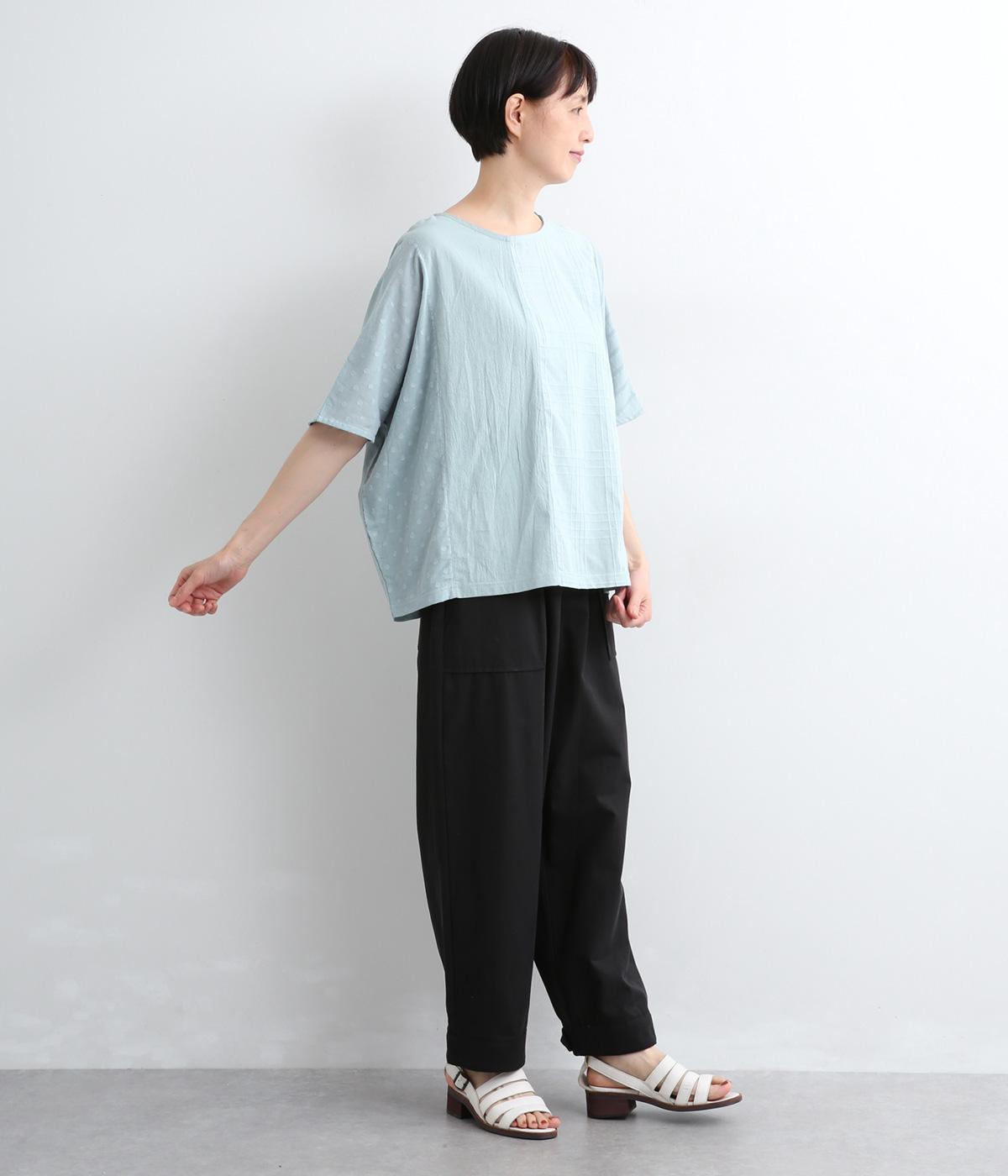 柄ジャカード切替ワイドプルオーバー｜NUEVO BLANCA（ヌエヴォブランカ