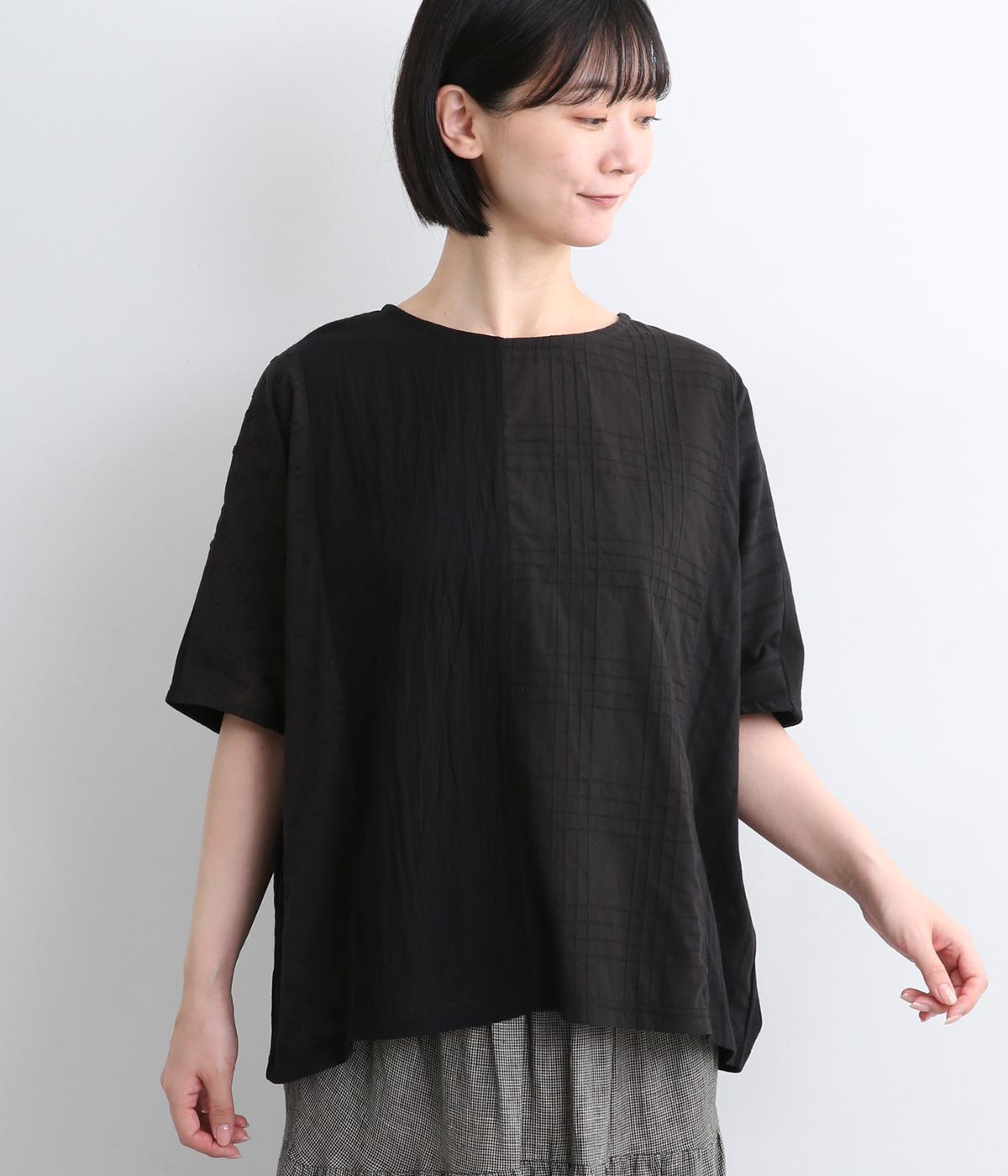 柄ジャカード切替ワイドプルオーバー｜NUEVO BLANCA（ヌエヴォブランカ 