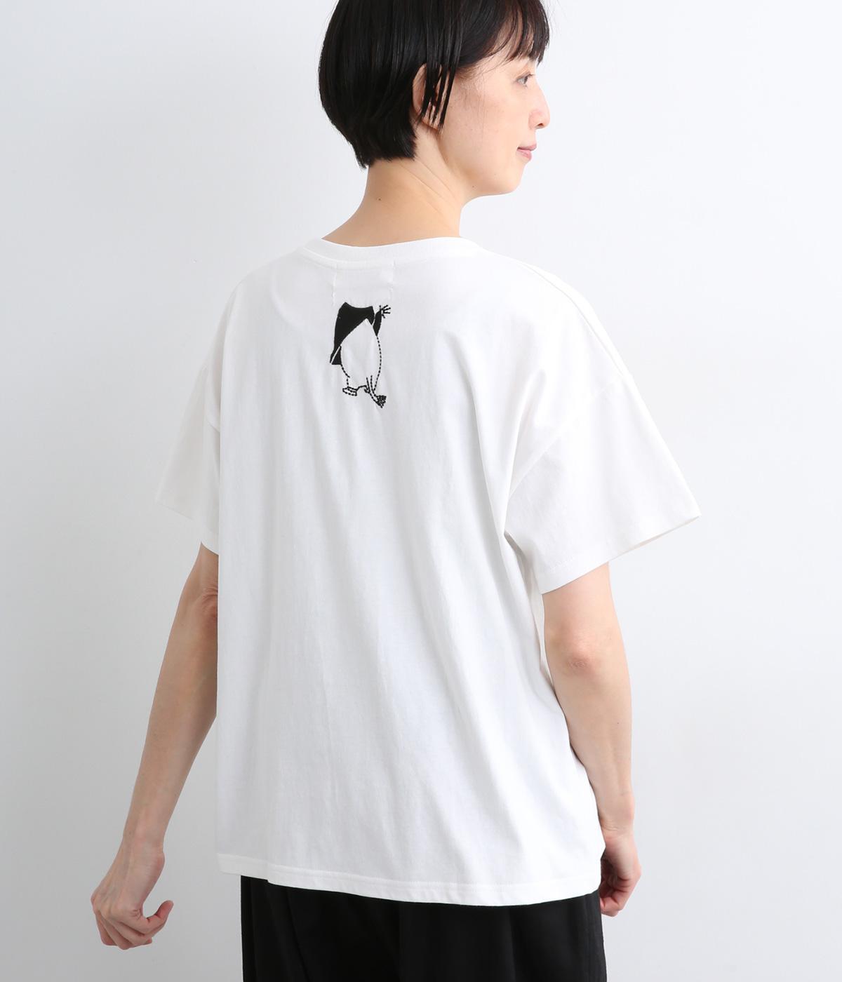 MOOMIN魚釣りステッチ刺繍Tee｜NUEVO BLANCA（ヌエヴォブランカ）の