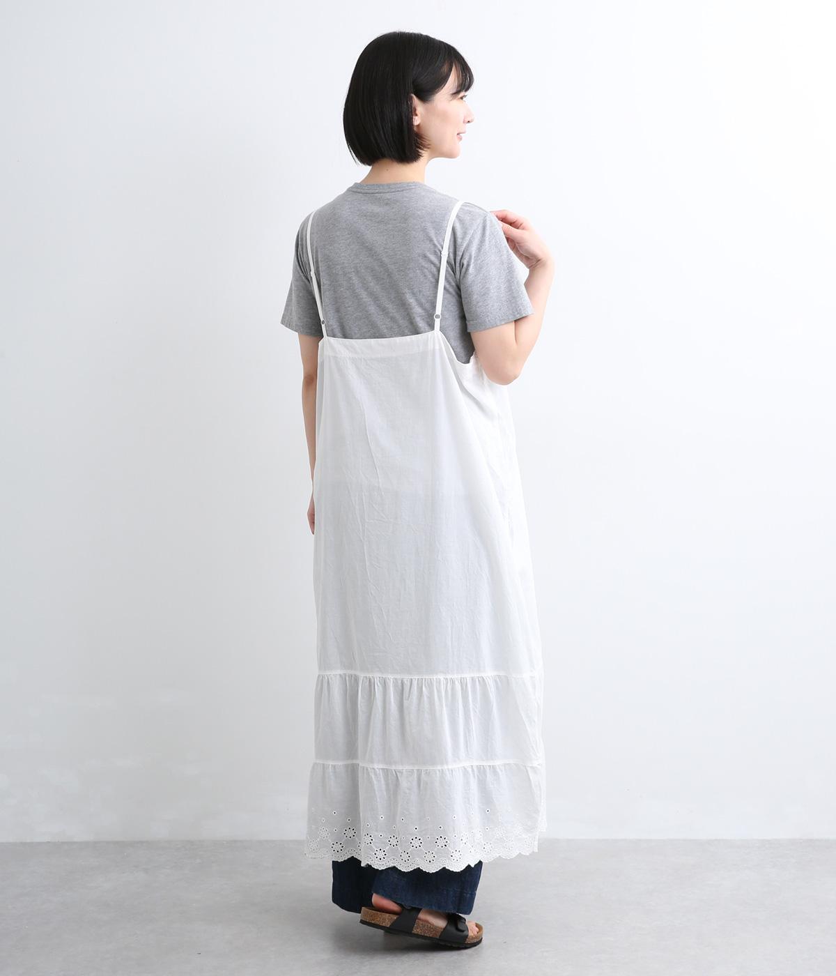 裾スカラップレースキャミワンピース｜NUEVO BLANCA（ヌエヴォブランカ
