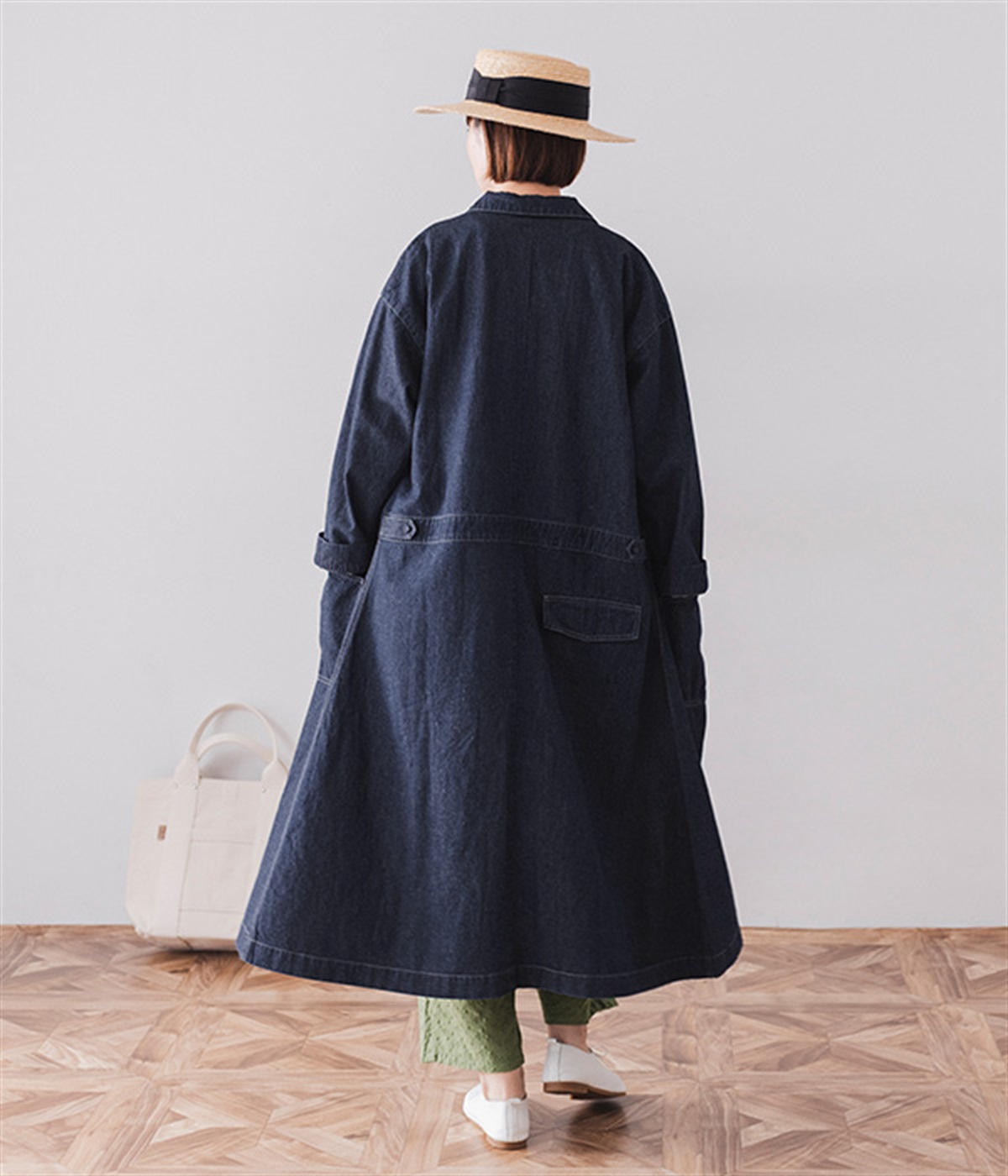 コットンリネンデニムワンピース｜&yarn（アンドヤーン）の商品詳細