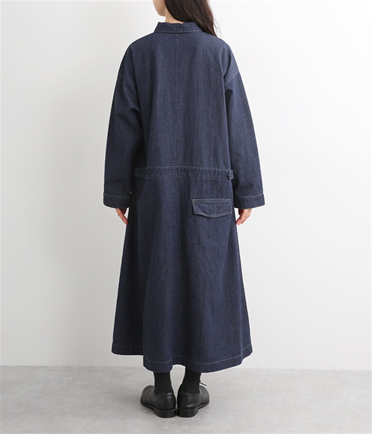 コットンリネンデニムワンピース｜&yarn（アンドヤーン）の商品詳細