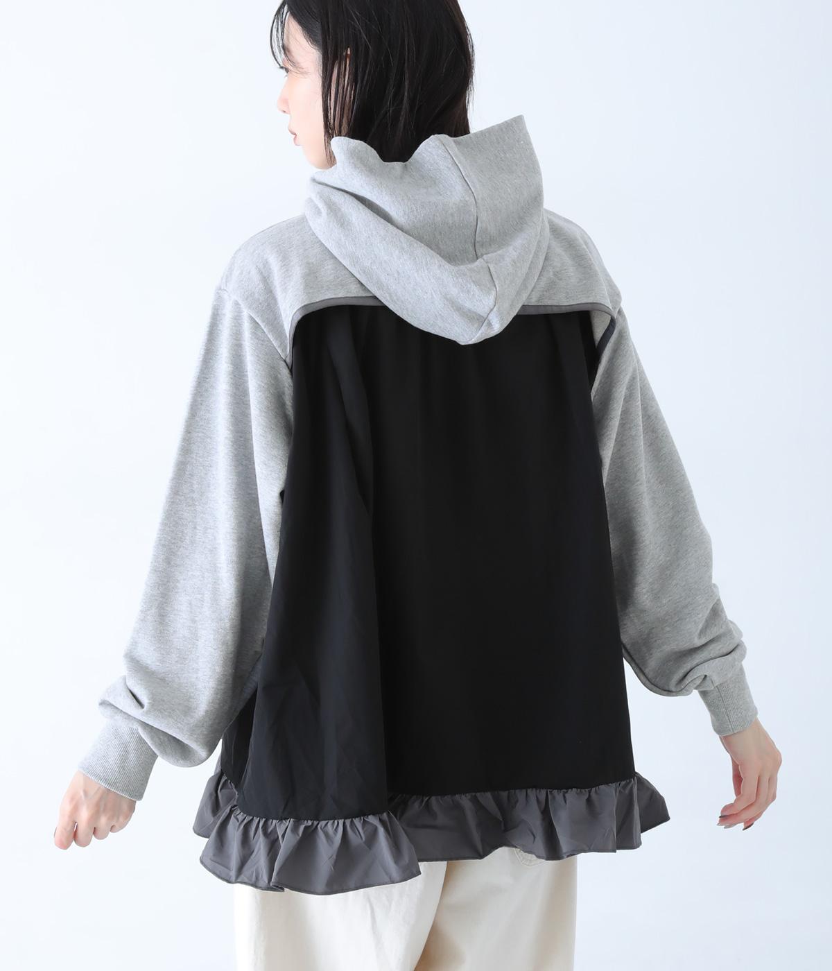 ミックスフリルパーカー｜nunuforme（ヌヌフォルム）の商品詳細