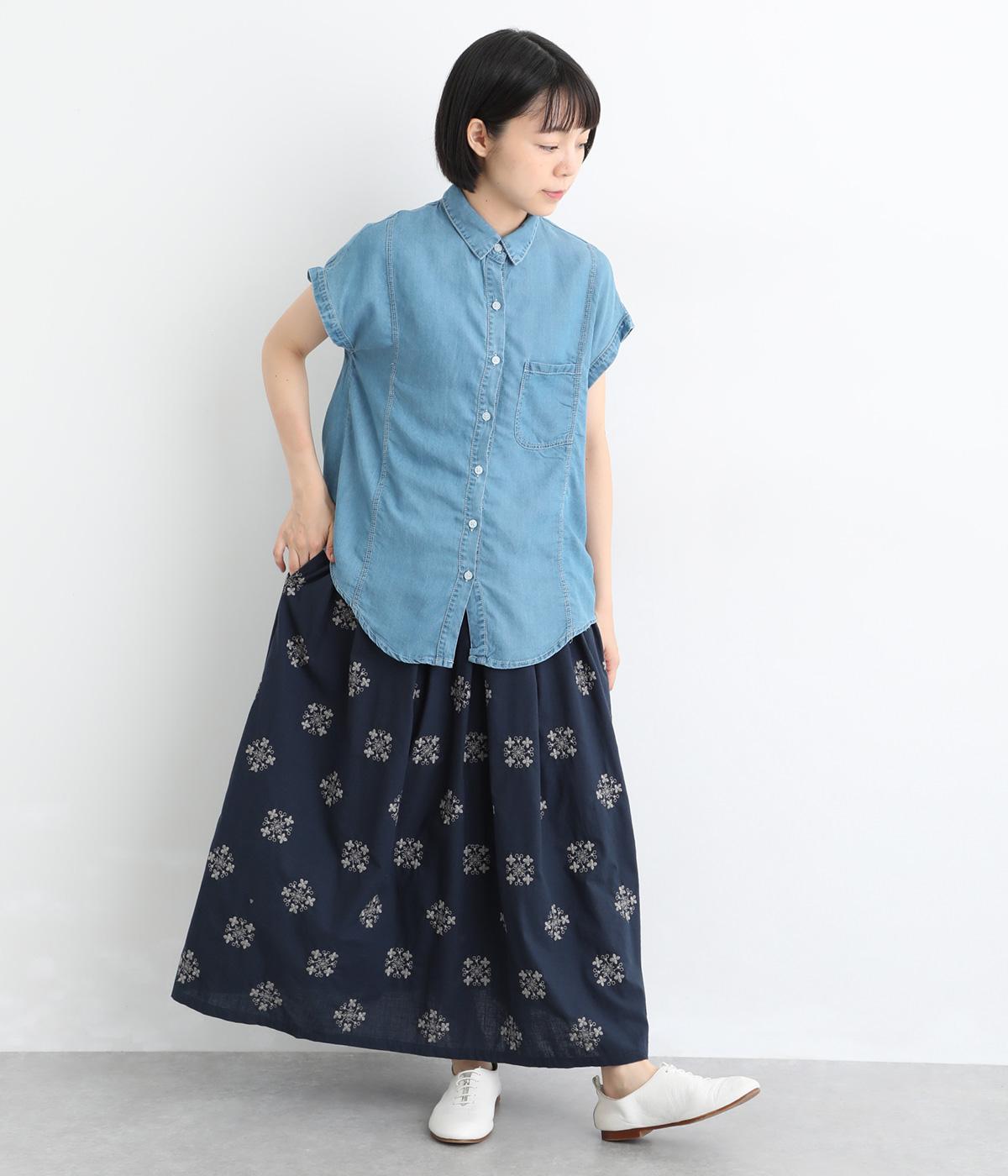 総刺繍タックフレアスカート｜cloudnine（クラウドナイン）の商品詳細