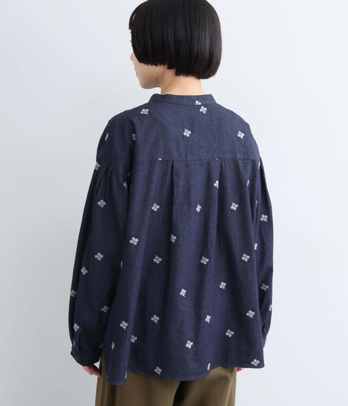 花柄刺繍デニムブラウス｜cloudnine（クラウドナイン）の商品詳細
