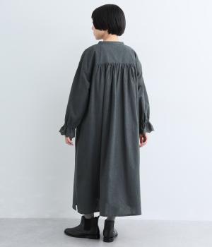 表起毛コットンリネン刺繍ゆるスッキパーワンピース｜cloudnine