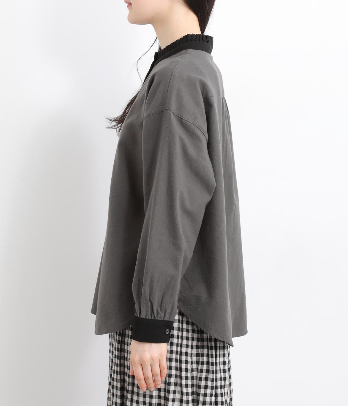 襟タックフリルシャツ｜Keitto（ケイット）の商品詳細