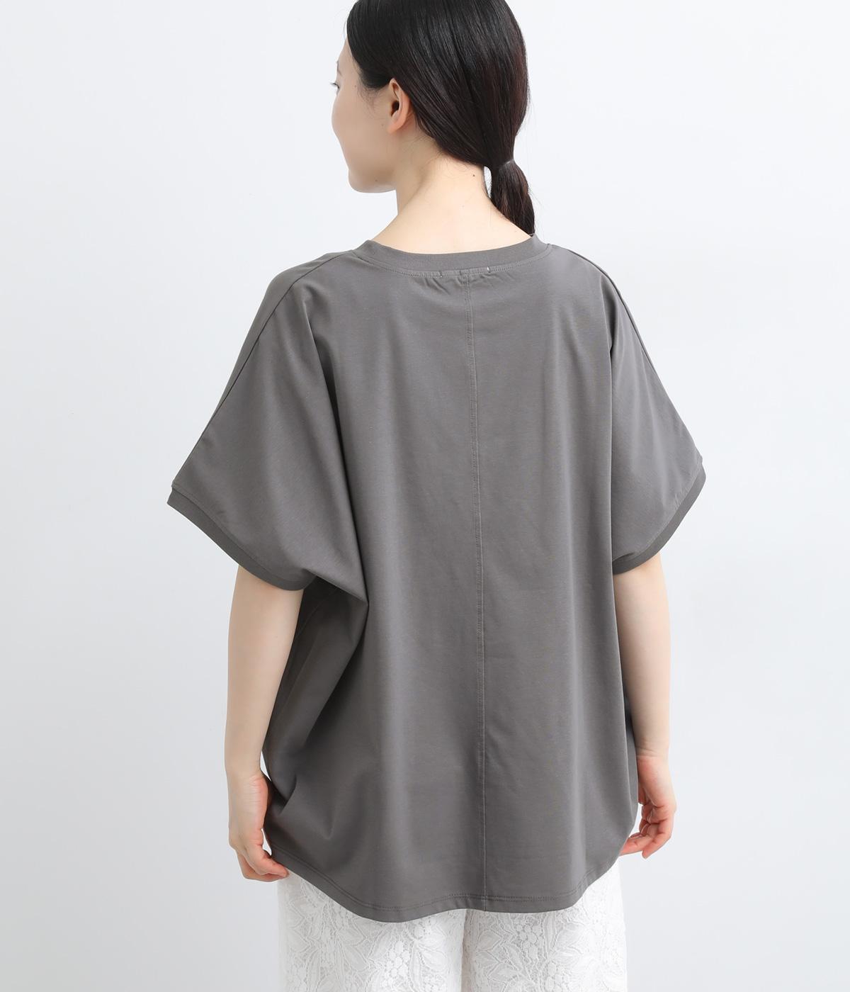 minuereミヌエール 男女兼用 トップスグレー 接触冷感 dogグラフィックゆるドルマンTEE｜le colis（ルコリ）の商品詳細