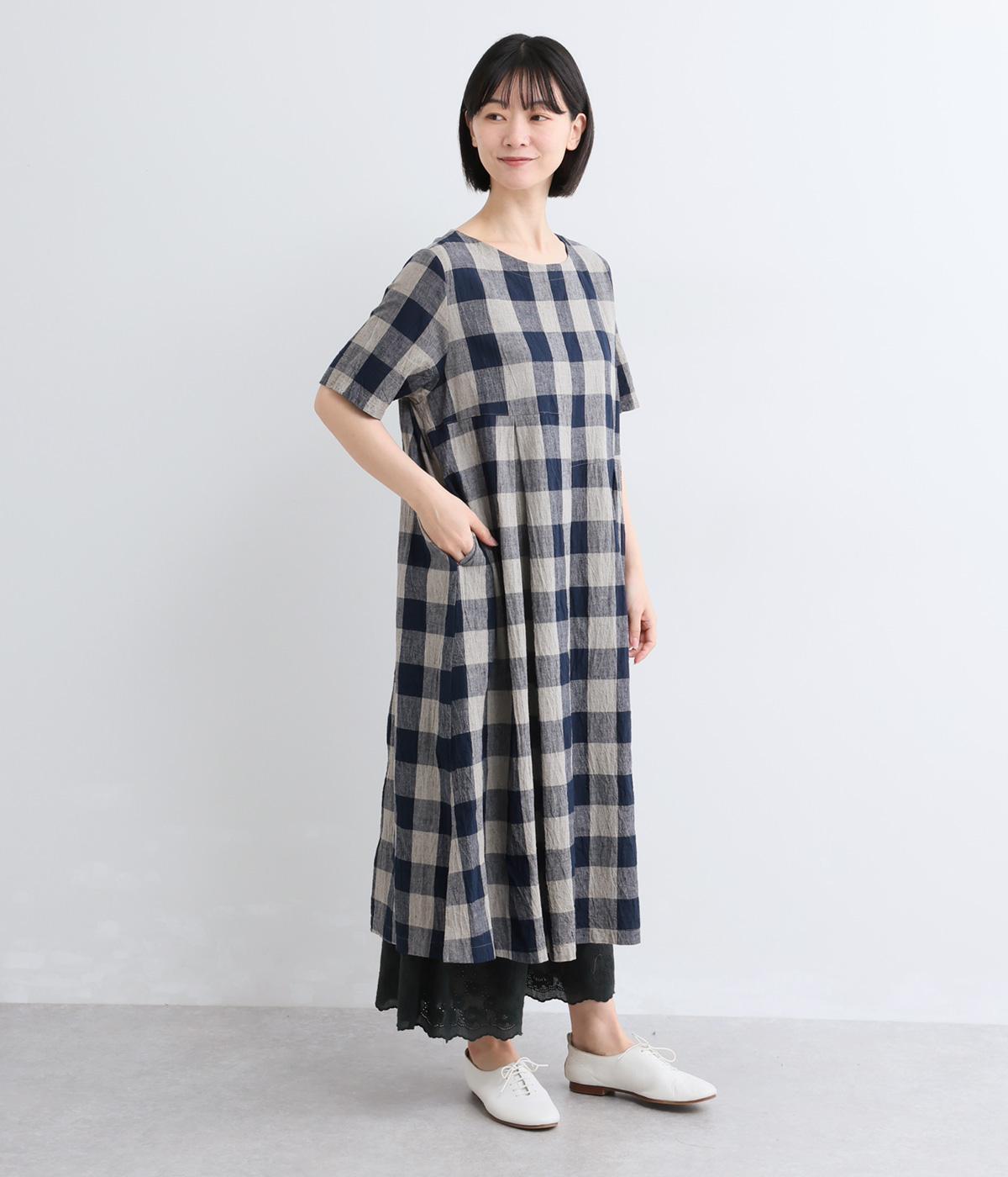 ブロックチェックタックワンピース｜+One（プラワン）の商品詳細