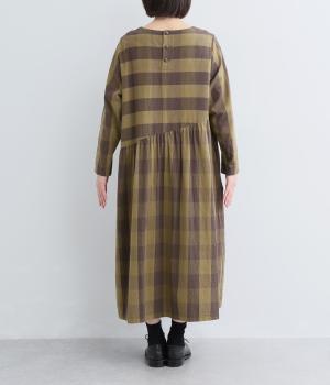 ブロックチェック切替ワンピース｜+One（プラワン）の商品詳細