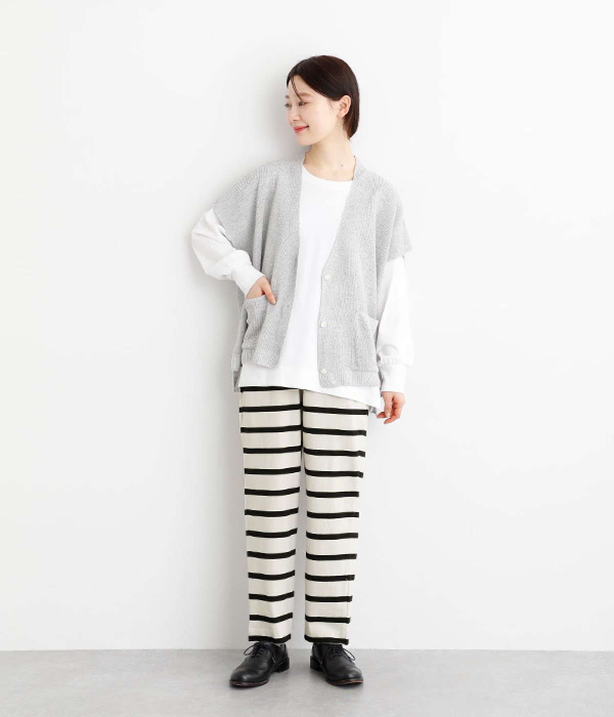 OE天竺ボーダーイージーパンツ｜Bliss bunch（ブリスバンチ）の商品詳細