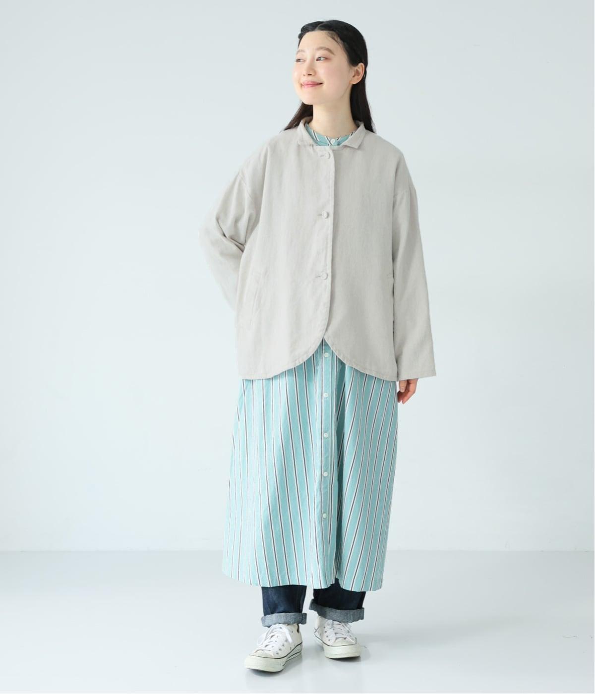 リネンコットン綾織り襟2wayジャケット｜Bliss bunch（ブリスバンチ