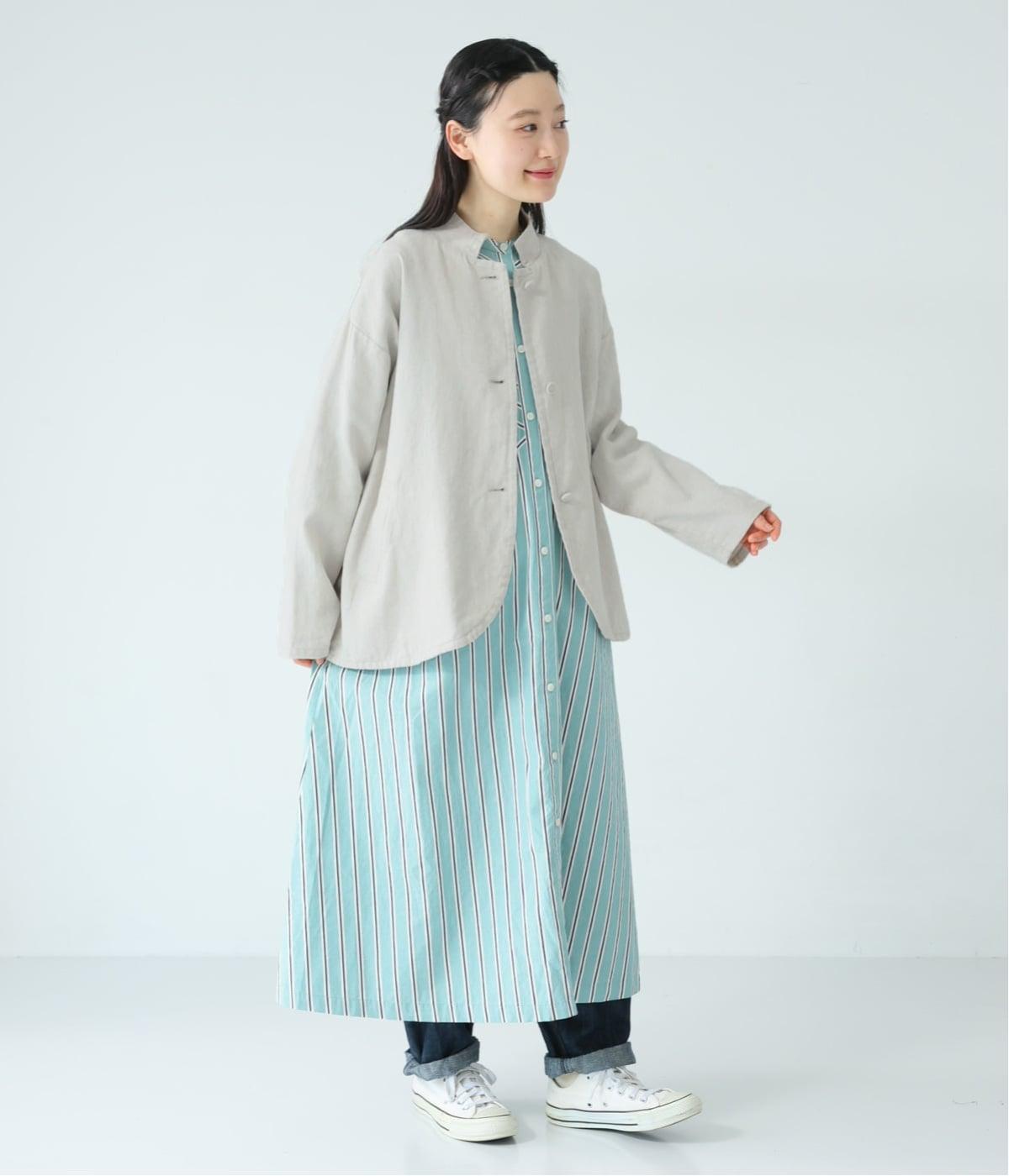 リネンコットン綾織り襟2wayジャケット｜Bliss bunch（ブリスバンチ