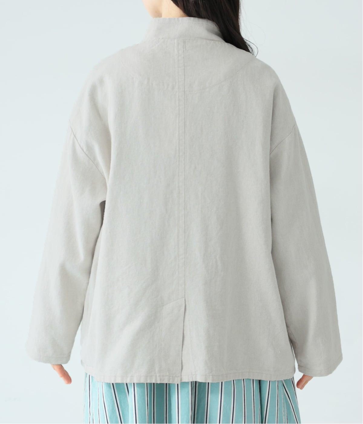 リネンコットン綾織り襟2wayジャケット｜Bliss bunch（ブリスバンチ
