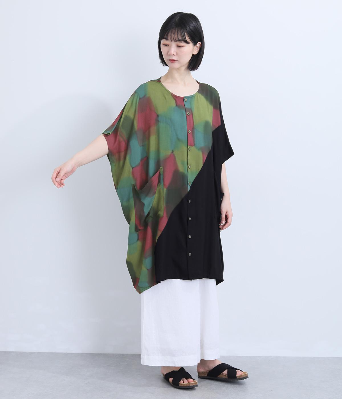 手描き×無地チュニックブラウス｜MALAIKA（マライカ）の商品詳細