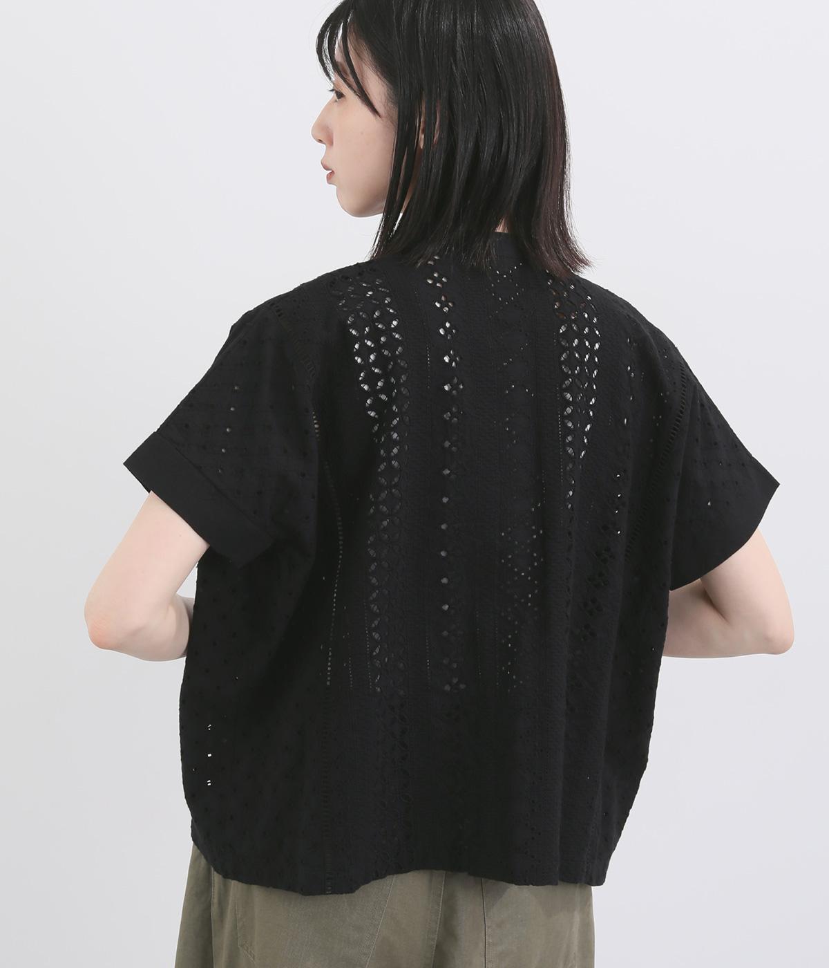 美品✨アドーア パネルカットワーク 刺繍ブラウス ブラック カットワーク刺繍ブラウス｜UNPLE（アンプル）の商品詳細