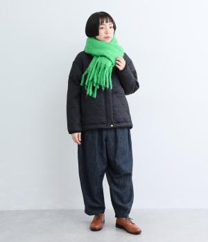ウール混シンプルカラーマフラー｜キュアスタイル（キュアスタイル）の