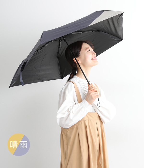 All Weather Wind.R/バイカラー ミニ　晴雨兼用(B・ネイビー)